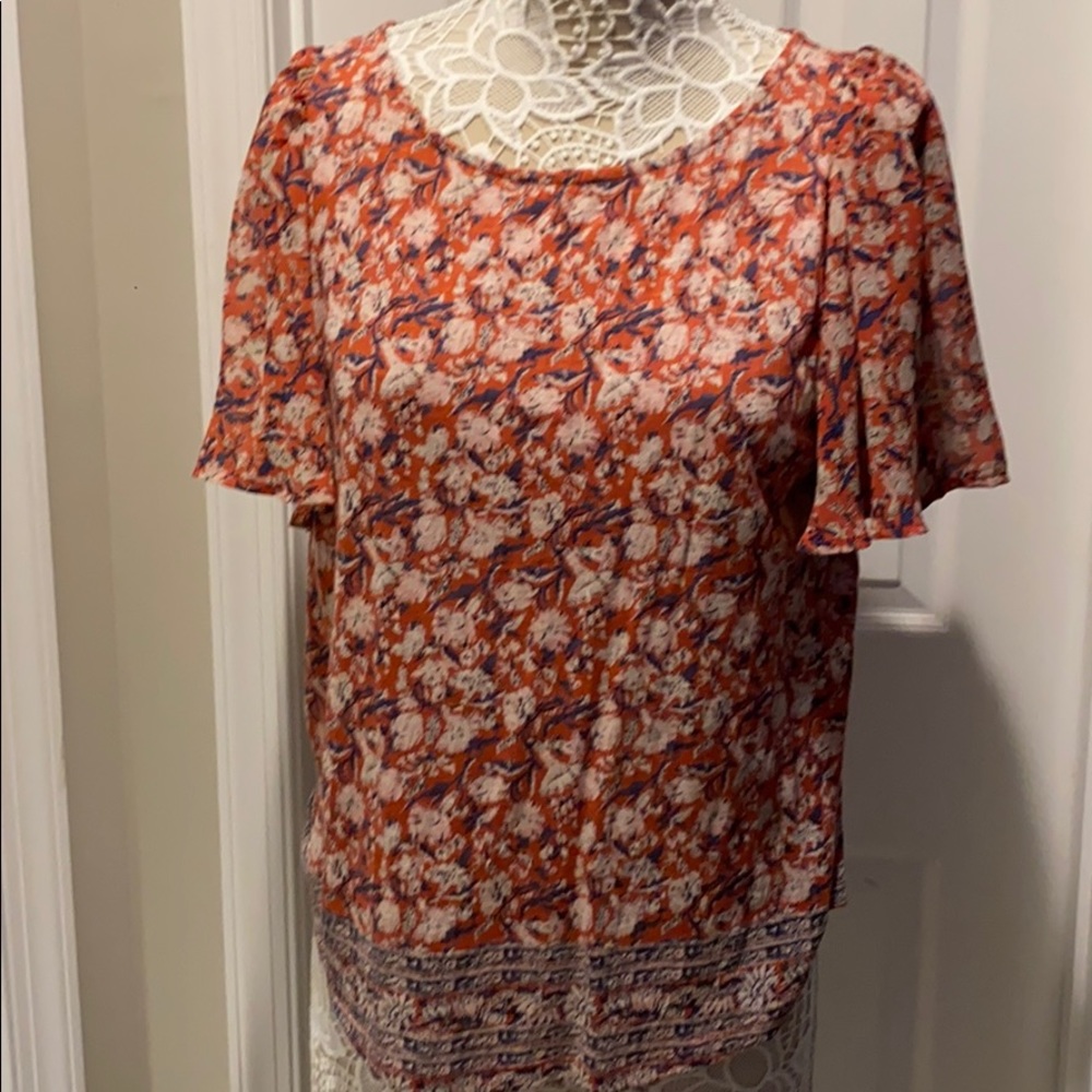 Lucky Brand Women’s Floral Pullover Blouse